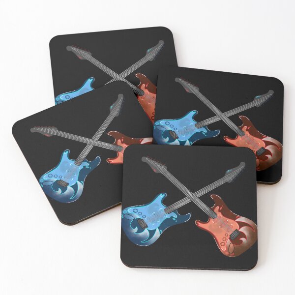 Item preview,  Red  Blue Electric Guitars Rock  designed and sold by PetteriTyppo.
