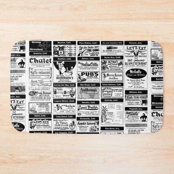 Item preview, Retro Dining Directory (Black) designed and sold by cultthirtythree.