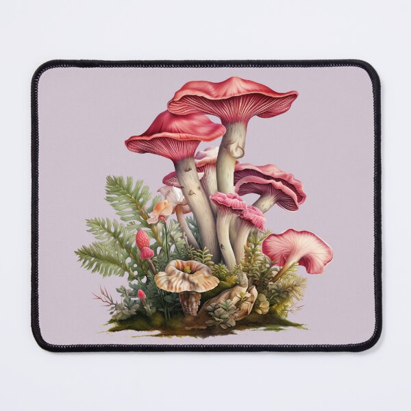 Item preview, Mushroom Fungi Fungus Toadstool Shroom Button Oyster Cremini Chantrelle Porcini Enoki Shiitake Morel Psychedelic Fern Flower Forest designed and sold by Sarcastic Narwhal.