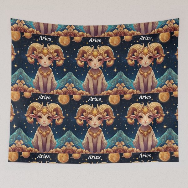 Item preview, Aries Portrait designed and sold by ZodiacWonders.