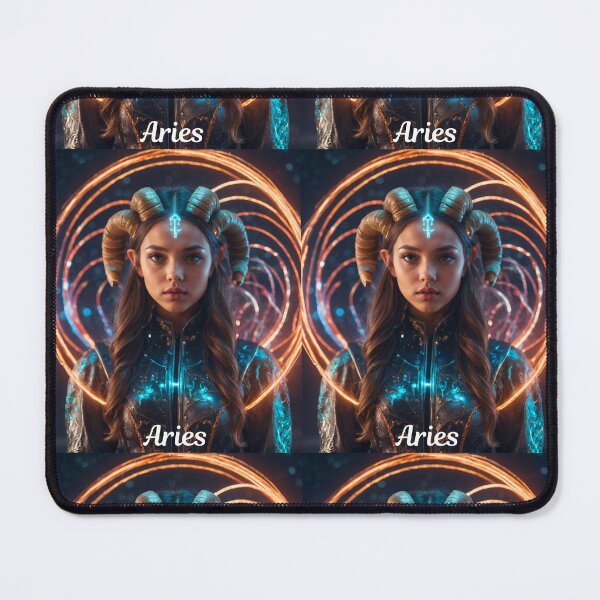 Artikelvorschau, Widder-Porträt entworfen und verkauft von ZodiacWonders.