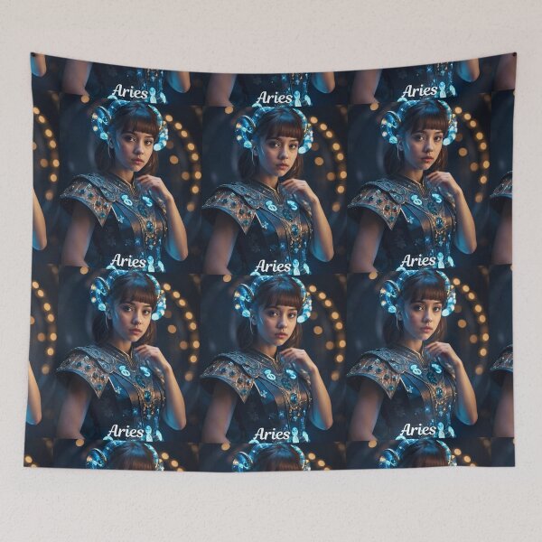 Item preview, Aries Portrait designed and sold by ZodiacWonders.