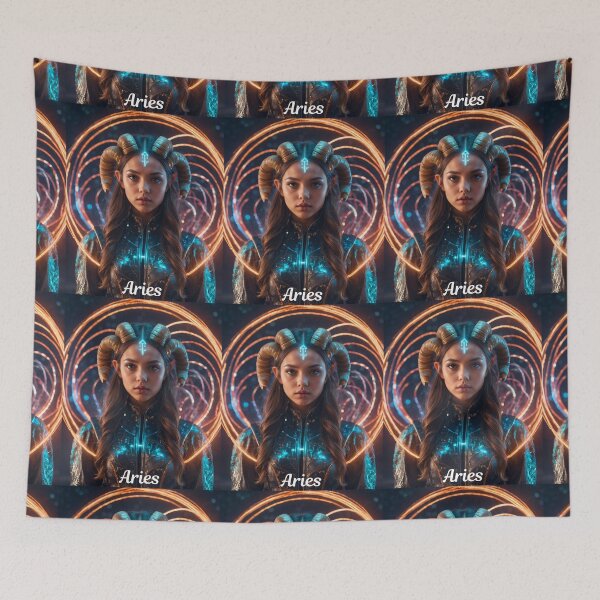 Item preview, Aries Portrait designed and sold by ZodiacWonders.