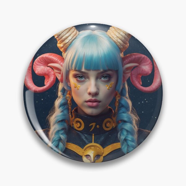 Artikelvorschau, Widder-Porträt entworfen und verkauft von ZodiacWonders.