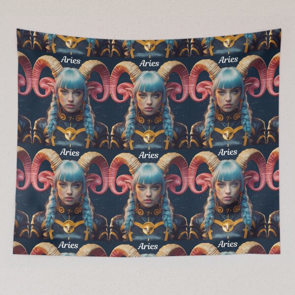 Item preview, Aries Portrait designed and sold by ZodiacWonders.