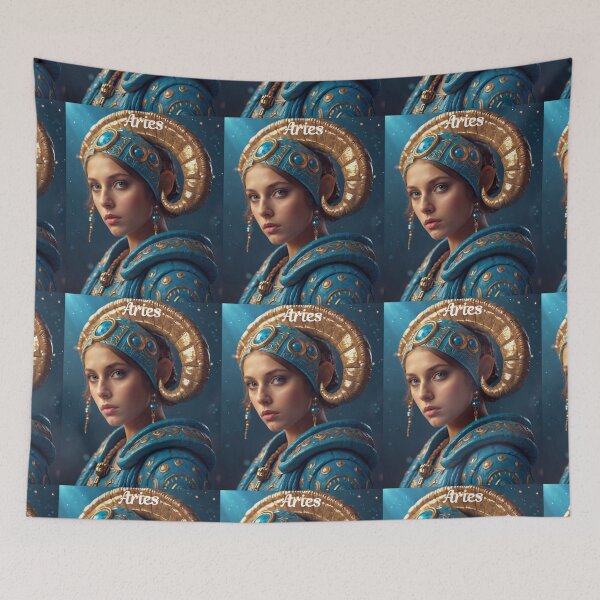 Item preview, Aries Portrait designed and sold by ZodiacWonders.