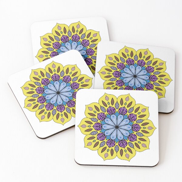 Item preview, Mandala flower Yellow designed and sold by Lemon-Monday.