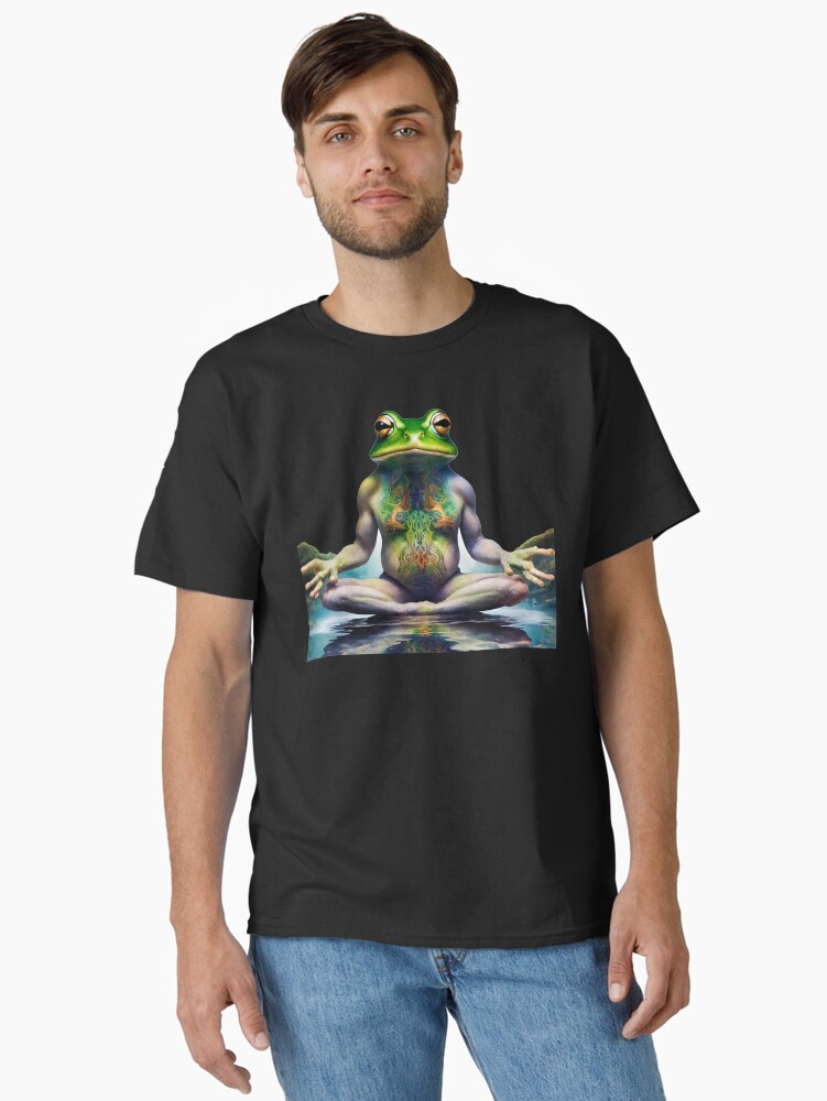 Thumbnail 1 of 7, Classic T-Shirt, Frog Spirit Animal Shaman Guide designed and sold by Kangaboy.