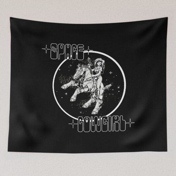 Item preview, Space Cowgirl (Bw Text) designed and sold by PhilippeLeve.