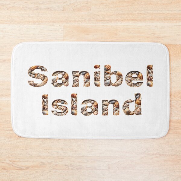 Item preview, Sanibel Island Florida Typographic Seashell Design designed and sold by Futurebeachbum.