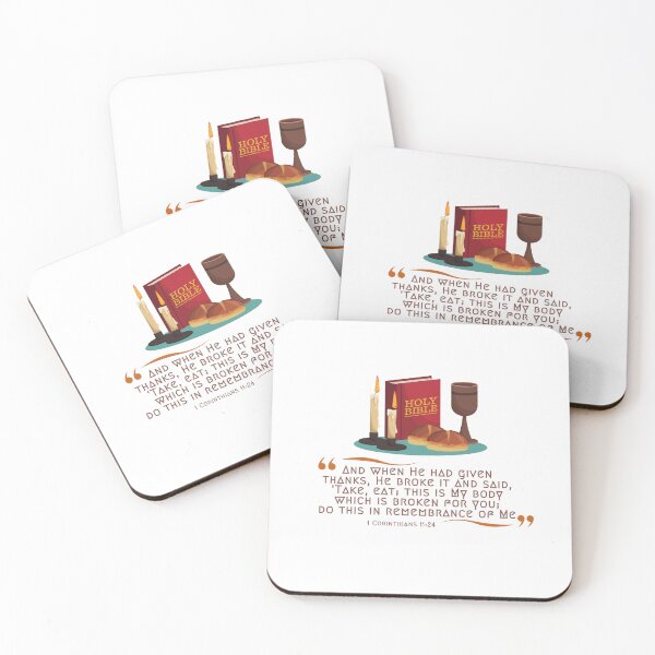 Item preview, Holy Thursday / Maudy Thursday Bible Quote T Shirt / Stickers designed and sold by Designsleashed.