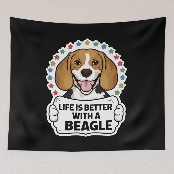 Item preview, life is better with a beagle designed and sold by Terbotv.