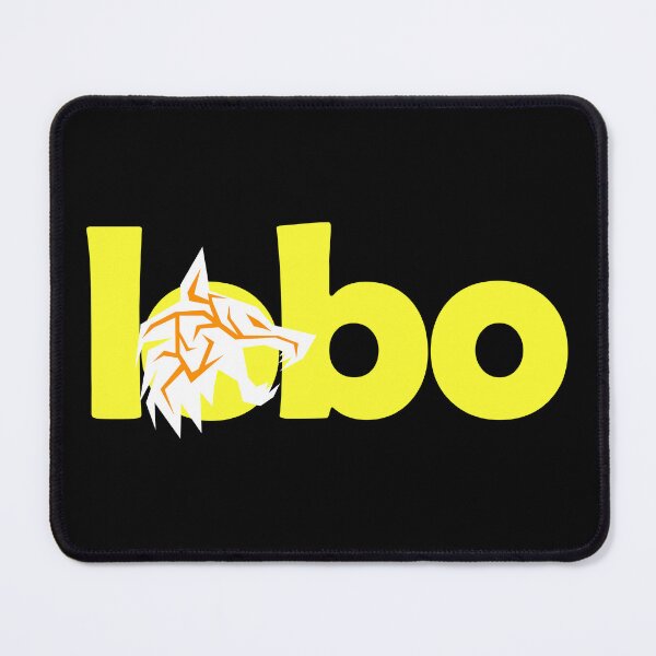Item preview, White wolf with orange eyes and yellow letters designed and sold by the Zarock Shop.