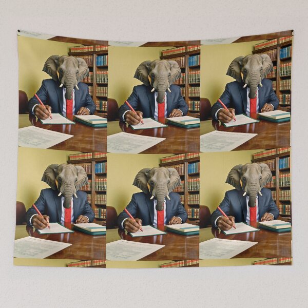 Item preview, Elephant Portrait designed and sold by ElephantVibes.