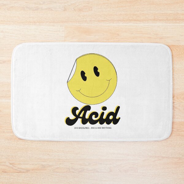 Item preview, ACID HOUSE  - Smiley Sticker Peel (Black)  designed and sold by Discothreadz.