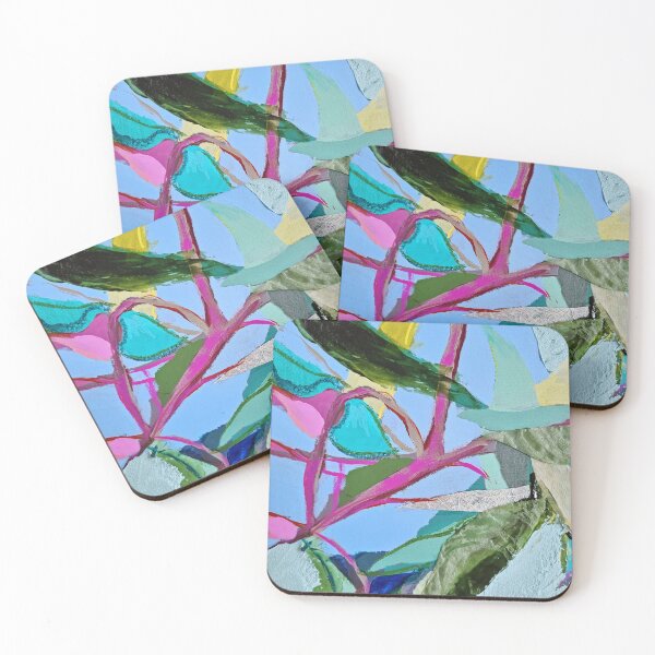 Item preview, Pink Gum Nuts on Light Blue Backgound designed and sold by leahgordonartist.