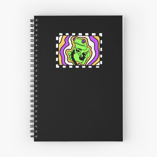 Item preview, Groovy Subtle Non-Binary Pride Red Eyed Tree Frog Digital Painting  designed and sold by junifeather.
