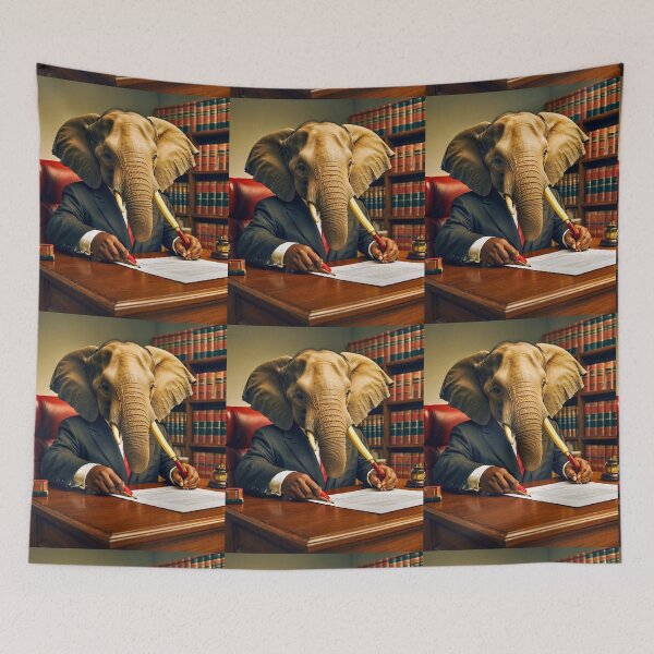 Item preview, Elephant Portrait designed and sold by ElephantVibes.
