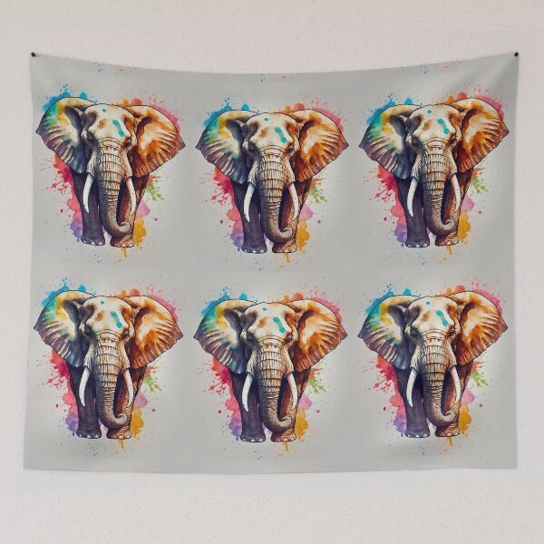 Item preview, Elephant Portrait designed and sold by ElephantVibes.