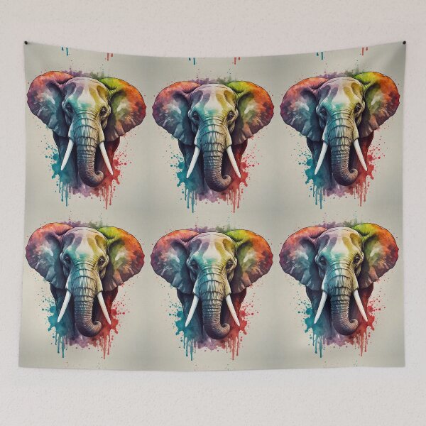 Item preview, Elephant Portrait designed and sold by ElephantVibes.