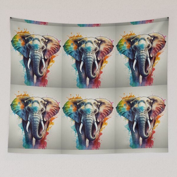 Item preview, Elephant Portrait designed and sold by ElephantVibes.