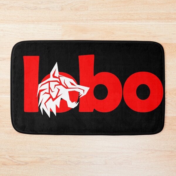 Item preview, White wolf with red eyes and red letters designed and sold by the Zarock Shop.