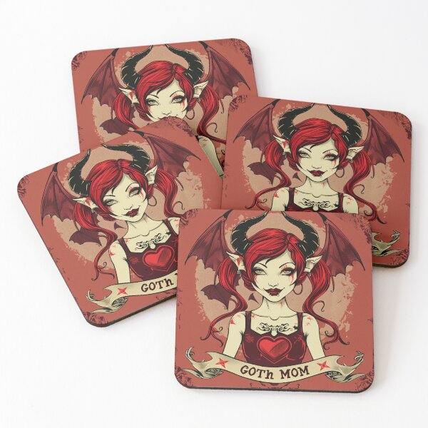 Item preview, Goth Mom Red designed and sold by GasCityGraphics.