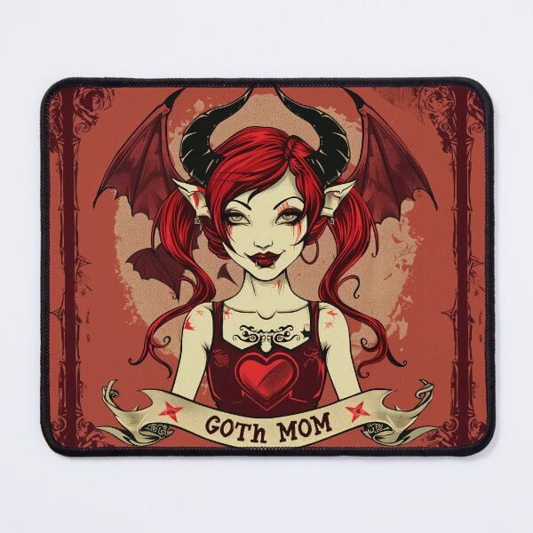 Item preview, Goth Mom Red designed and sold by GasCityGraphics.