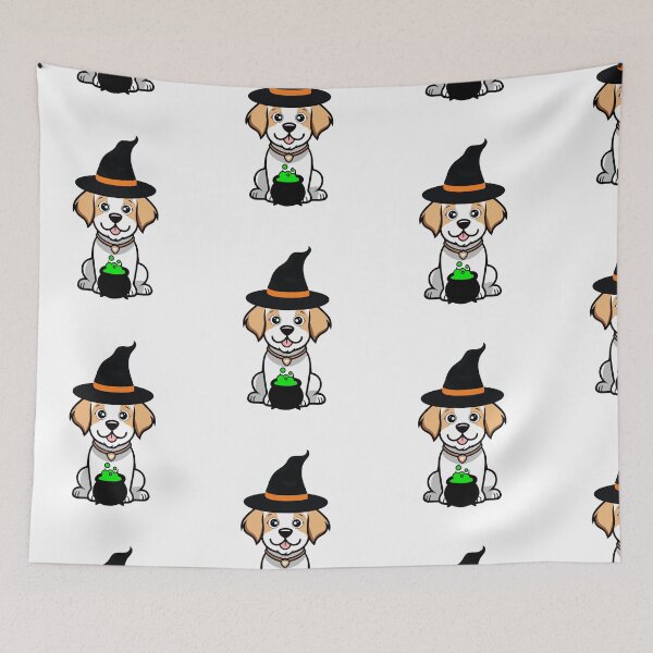 Item preview, Cute Happy Dog is wearing a witch costume designed and sold by Pet Station.