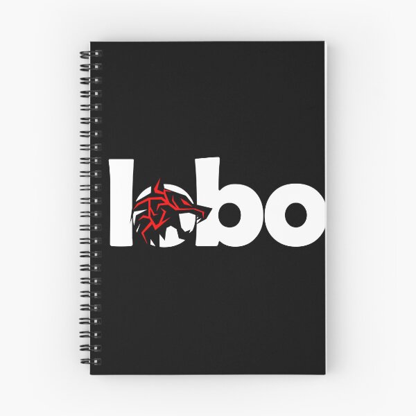 Item preview, Black wolf with red eyes and white letters designed and sold by the Zarock Shop.