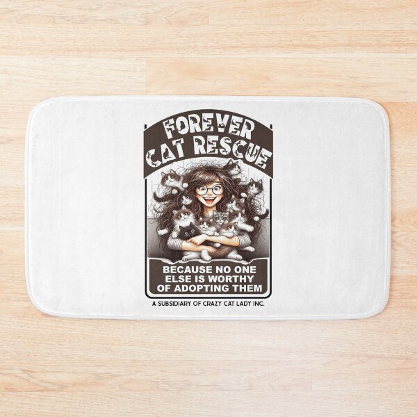 Item preview, Forever Cat Rescue for the Crazy Cat Lady in your Life designed and sold by leepymock.