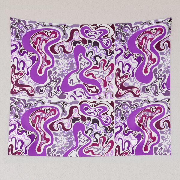 Aperçu de l'œuvre Motif de vagues violettes créée et vendue par KCsStudio.
