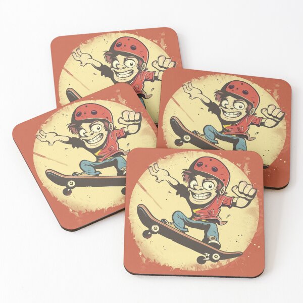 Item preview, Cartoon Skateboard designed and sold by xadamnft.