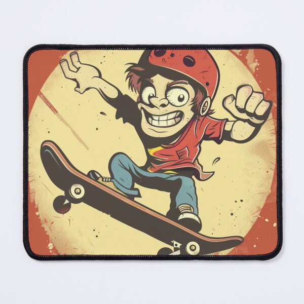 Item preview, Cartoon Skateboard designed and sold by xadamnft.