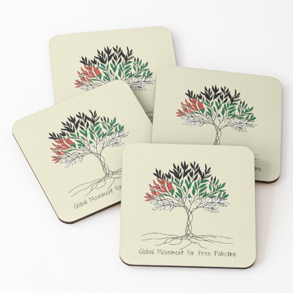 Item preview, Global Movement for Free Palestine, Olive Tree, Palestine Flag designed and sold by Slice Of Seed.