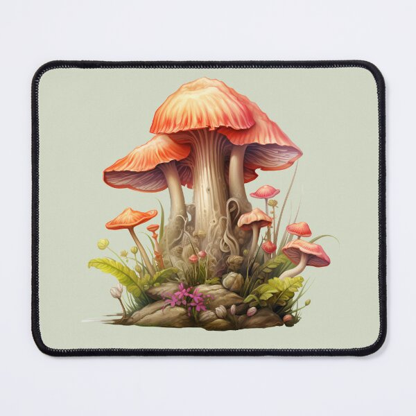 Item preview, Mushroom Fungi Fungus Toadstool Shroom Button Oyster Cremini Chantrelle Porcini Enoki Shiitake Morel Psychedelic Fern Flower Forest designed and sold by Sarcastic Narwhal.