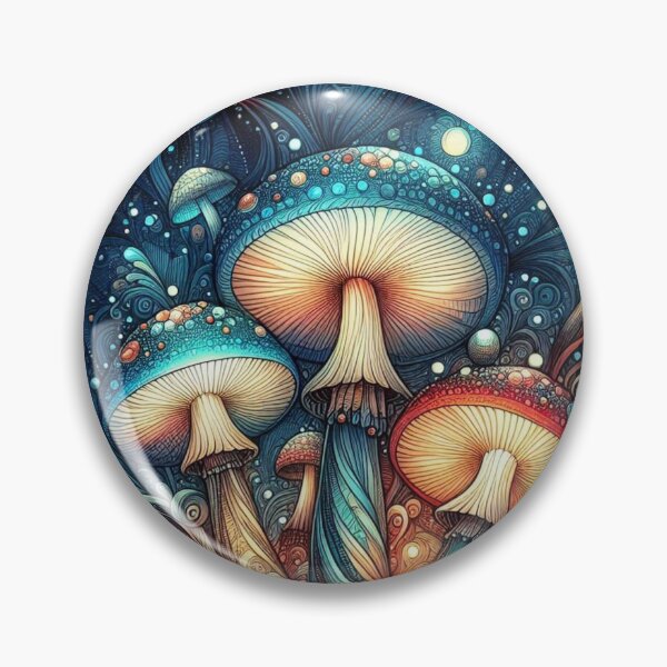 Item preview, Blue Mushrooms! designed and sold by DEKA777.