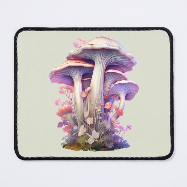 Item preview, Mushroom Fungi Fungus Toadstool Shroom Button Oyster Cremini Chantrelle Porcini Enoki Shiitake Morel Psychedelic Fern Flower Forest designed and sold by Sarcastic Narwhal.