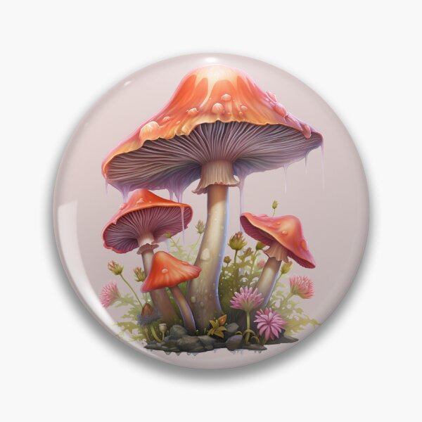 Item preview, Mushroom Fungi Fungus Toadstool Shroom Button Oyster Cremini Chantrelle Porcini Enoki Shiitake Morel Psychedelic Fern Flower Forest designed and sold by Sarcastic Narwhal.