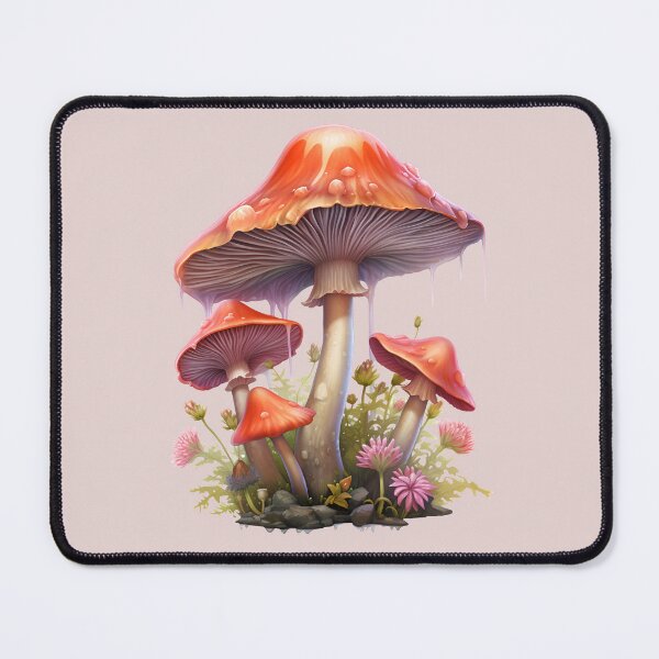 Item preview, Mushroom Fungi Fungus Toadstool Shroom Button Oyster Cremini Chantrelle Porcini Enoki Shiitake Morel Psychedelic Fern Flower Forest designed and sold by Sarcastic Narwhal.