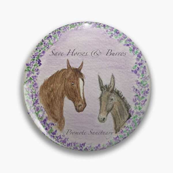 Item preview, Save Horses and Burros designed and sold by LHArtHorse.