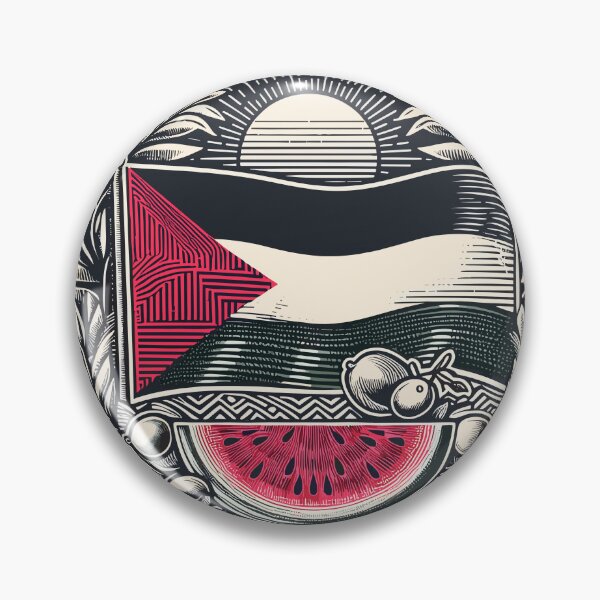 Item preview, Slice of Resistance, Watermelon, Palestine Flag, Free Palestine designed and sold by Slice Of Seed.