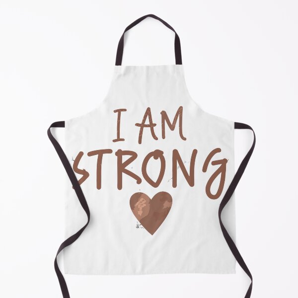 Item preview, Empowering Message: I AM STRONG - Playful Font & Heart Design designed and sold by HahaHandlesHub.