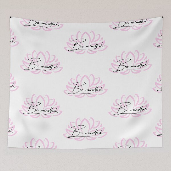 Item preview, Be Mindful Pink Lotus Reminder designed and sold by brodidudie.