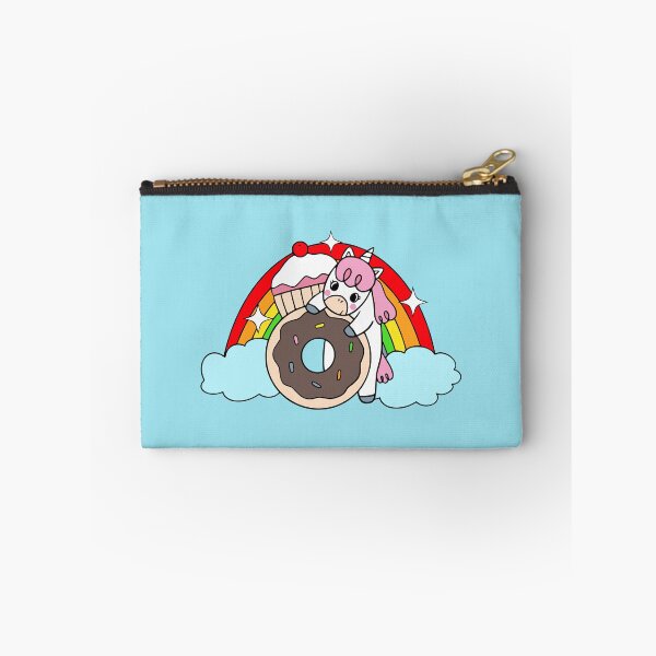 Aperçu de l'œuvre Licorne avec gâteau aux beignets arc-en-ciel créée et vendue par Odetee.