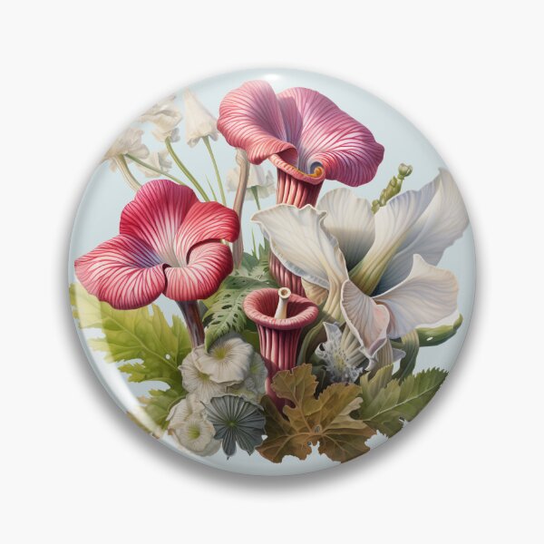 Item preview, Mushroom Fungi Fungus Toadstool Shroom Button Oyster Cremini Chantrelle Porcini Enoki Shiitake Morel Psychedelic Fern Flower Forest designed and sold by Sarcastic Narwhal.