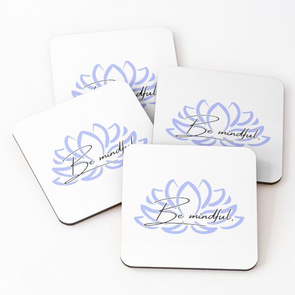 Item preview, Be Mindful Blue/Periwinkle Lotus Reminder designed and sold by brodidudie.