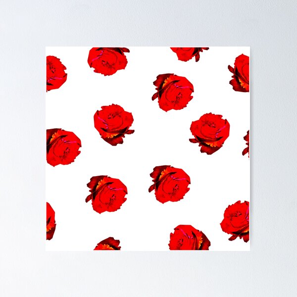 Item preview, bloody red rose seamless repeat, love sweetheart designed and sold by pipikijung.