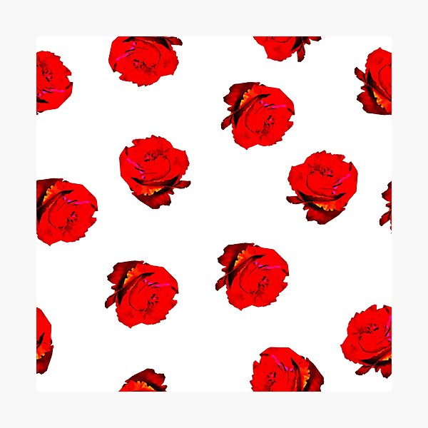 Item preview, bloody red rose seamless repeat, love sweetheart designed and sold by pipikijung.