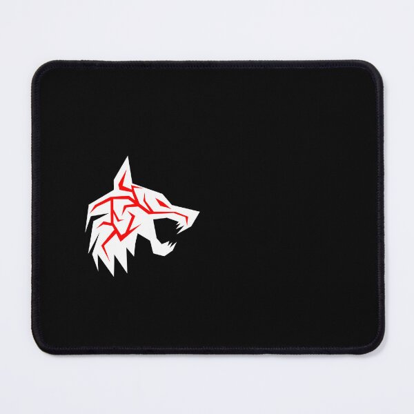 Item preview, White wolf with red eyes and black letters designed and sold by the Zarock Shop.